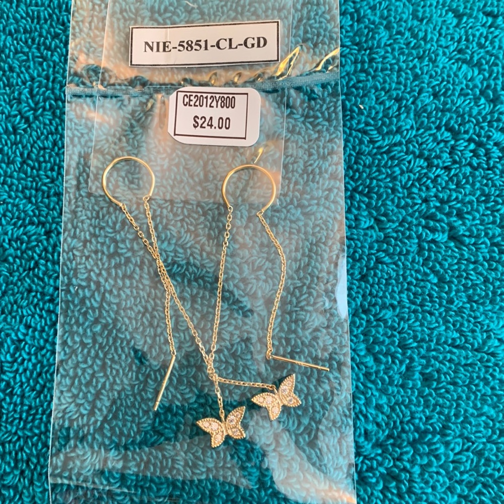 Womens thread earrings